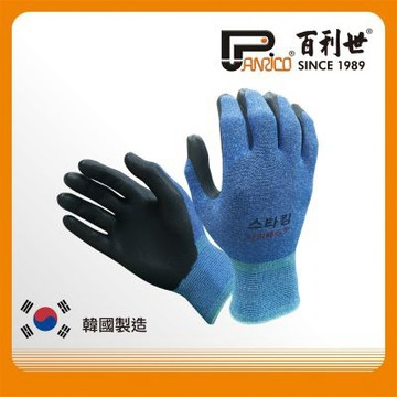 百利世 Panrico 手套 輕薄型/止滑耐磨/藍(韓國製造) J-GS001(S) S