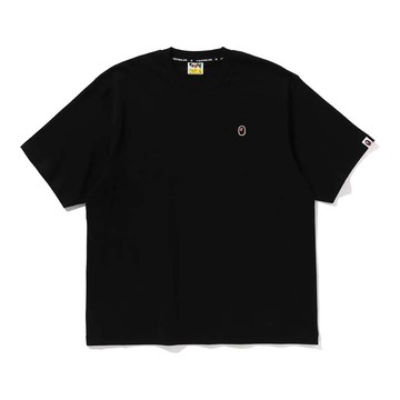 BAPE ONE POINT RELAXED FIT TEE 刺繡 猿人 短袖 短T 黑色 RAY-161 [台灣現貨]