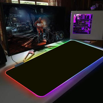 現貨批發LED大號發光鼠標墊 游戲桌墊 防滑加厚幻彩rgb電腦鍵盤墊【Snowbelle優選】