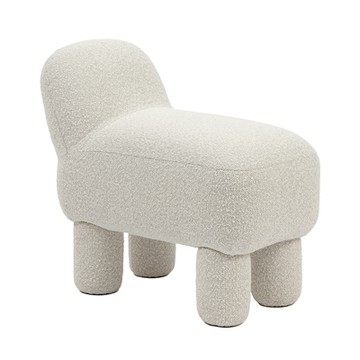 Lulu Pouf 璐璐 單人沙發椅（奶白）