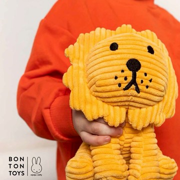 BON TON TOYS｜Lion小獅ECO燈芯絨填充玩偶-黃17cm