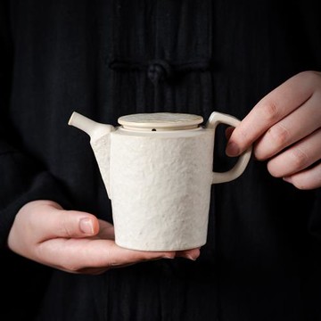 云空壺古早燒執壺茶壺泡茶家用窯變復古粗陶茶具日式高檔單壺