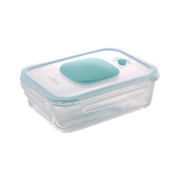 (多件優惠)【Black HAMMER 官方直營】負壓式真空耐熱玻璃保鮮盒 1500ml