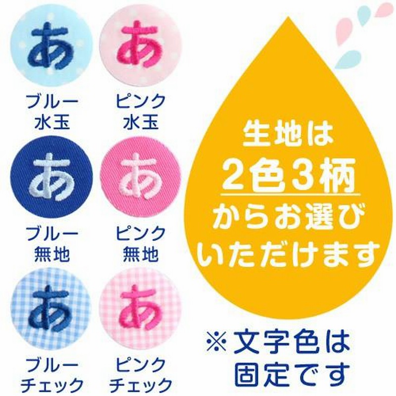 お名前ワッペン さくら 1文字 ひらがな 数字 アルファベット