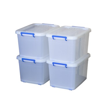 KEYWAY 厚款滑輪整理箱48L(4入)衣物收納箱600