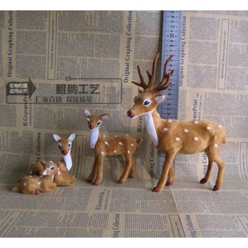 仿真動物圣誕鹿公仔節日裝飾麋鹿禮物客廳桌面擺件梅花鹿櫥窗擺件