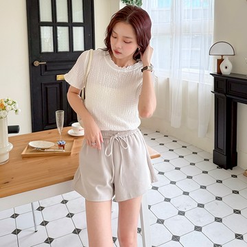 【HARPER】鬆緊腰抽繩時髦短褲 | 現貨 短褲 褲子 休閒【PNC49433J】