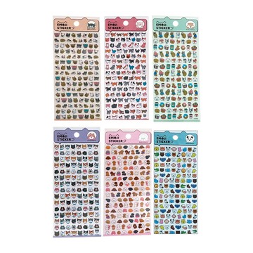 洋童動物小圖手帳貼紙(款式隨機出貨)