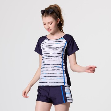 台灣製 短袖二件式 泳裝