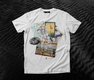 冒險家-Collage機能短袖