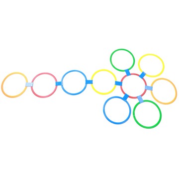 [waroom01] Speed Ring 幼兒園訓練輔助兒童玩具戶外運動工具 29 厘米/11.4 英寸直徑