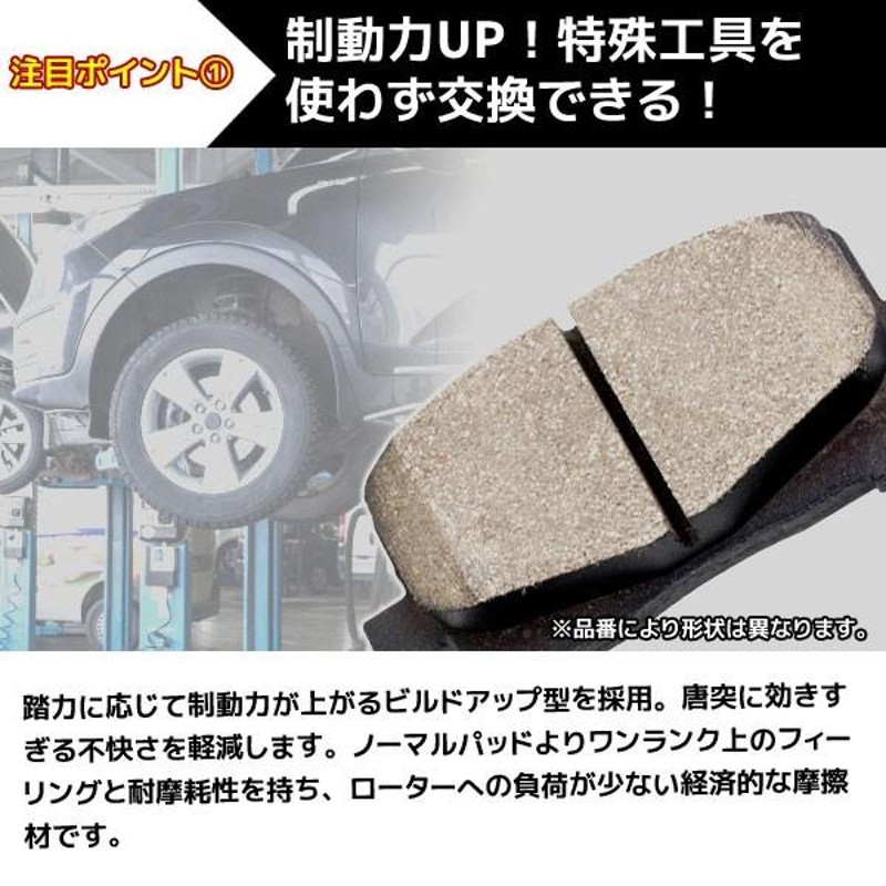 ブレーキパッド 左右セット フロント ホンダ フィットシャトル