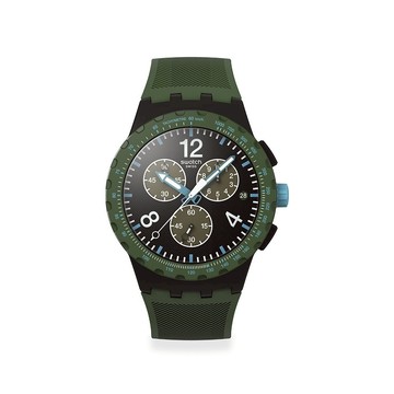 【swatch】OLIVE RUSH 經典手錶/男錶/女錶/瑞士製造 SUSB421 (42mm)