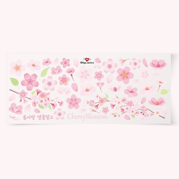 櫻花 _ 透明霧面貼紙