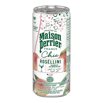 【即期品】沛綠雅雞尾酒風味飲250ml-蜜桃貝里尼(效期:2026/1/9)