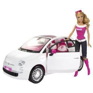 Barbie(バービー) Doll and Fiat Vehicle ドール 人形 フィギュア