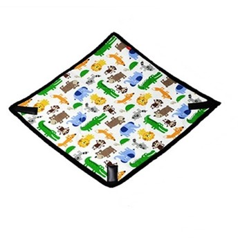 Dustgo PCMAMA魔術方塊百折布(動物園MCD14,40*40cm)具防刮防震抗刮抗震) 適保護鏡頭相機身迷你三腳架筆記型電腦平板機頂閃光燈手機MP3 MP4 亦可作為清潔布包覆布包裹布內膽布折疊布拭擦布