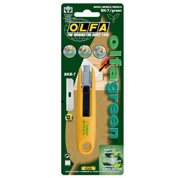 日本 OLFA 環保材質握把小巧攜帶型 安全工作刀 / 支 SK-7/green【APP滿額下單4%點數(單一帳號最高1000點)】7/31止