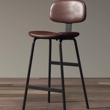 吧吧檯椅 高腳椅 鐵藝吧檯椅 背靠吧檯椅 酒吧椅 北歐吧臺椅家用客廳休閑靠背酒吧椅餐廳高腳凳咖啡廳鐵藝高腳椅子