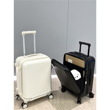 王叔叔只賣拉桿箱黑白紅前開口行李箱20寸登機商務24寸密碼箱男女