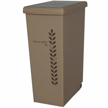 natura pallet 滑蓋式垃圾桶45L - 四色 紅色