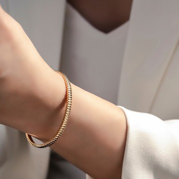 Strip 精緻條紋手鐲 | 純銀 | 免運 | Belinda輕珠寶