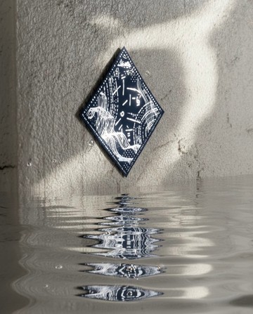 不怕只信/藏藍燙銀/春聯