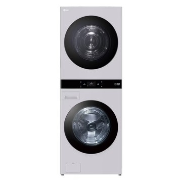 LG 22公斤+20公斤 WashTower AI 智控熱泵除濕洗乾衣機第二代WD-S2220CG(珍珠灰)