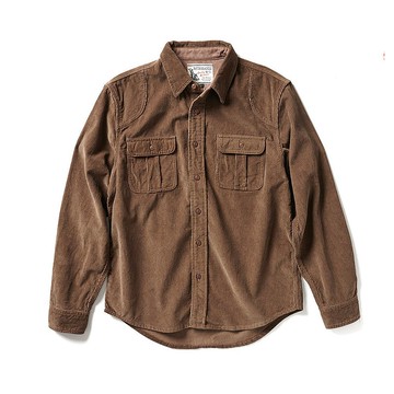 Corduroy Work Shirt - 褐色 Olive