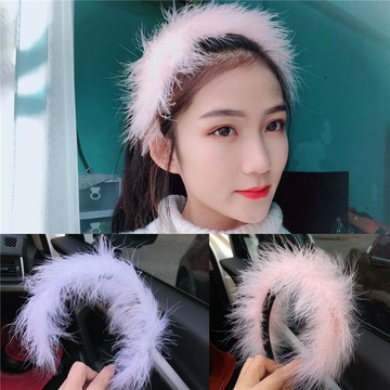 羽毛發箍學生仙女頭箍網紅發飾韓版頭飾個性舞臺表演拍照頭飾道具