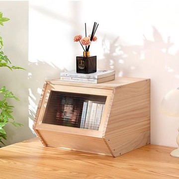 Happylife 實木可堆疊置物櫃 40公分 Y12398