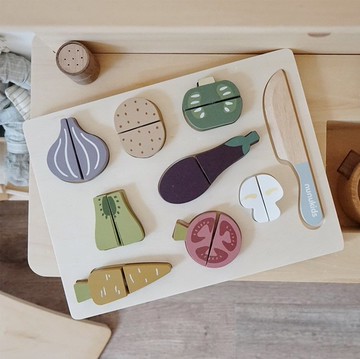 Baby童衣 蔬菜切切樂益智玩具 扮家家酒木質蔬菜玩具 11426