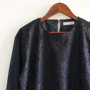 Slowly古著/Vintage/蕾絲/古著上衣/日本製
