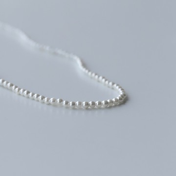 ::THIS THING｜925 Silver925『3mm小珍珠項鍊』【直送日本】