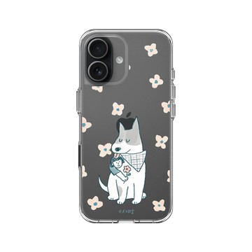 iPhone 17 Clear Case（相機按鈕） 透明 - 小犬工作室 The little K9s - I'm with you（狗款）