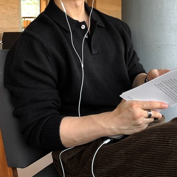 正韓奢華堅挺羊絨三粒扣長袖針織衫 9色 YUPPIE 預購商品 1124