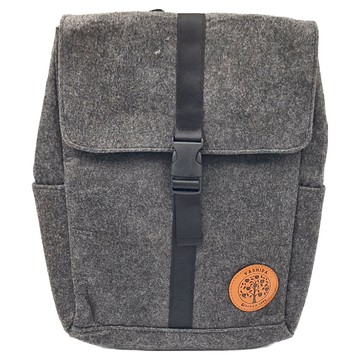 YASHIDA 羊毛氈簡約後背包  24 x 31 x 10cm  灰黑色