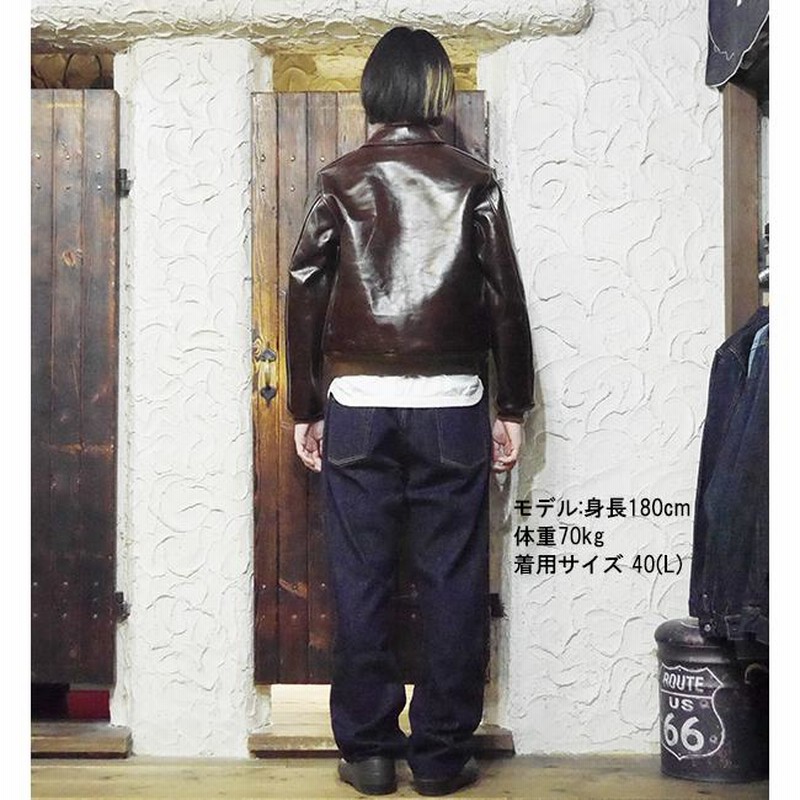 本日迄❗️バズリクソンズ A-2 ラフウェア　23380 BR80253 40 BUZZ RICKSON'S(バズリクソンズ)ROUGHWEAR Type A-2 レザー