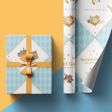 時匠禮品包裝紙茶話會禮物包裝小清新ins風森系禮盒生日裝扮配飾禮品紙包裝材料搭配組合