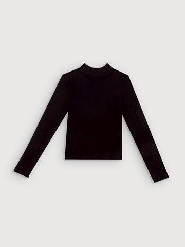 女童裝 圓領長袖針織衫-黑色