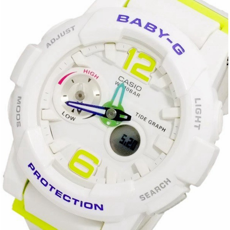 腕時計 レディース カシオ Casio ベビーg Baby G G ライド レディース デジタル 腕時計 Bga 180 7b2 ホワイト 樹脂 ステンレス ケース 樹脂 ベルト 通販 Lineポイント最大0 5 Get Lineショッピング