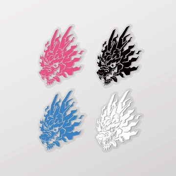 SUPER龍/Super_TW/車貼、軟磁 SunBrother孫氏兄弟 3M 反光貼紙 防水貼紙 車貼貼紙 軟性磁貼