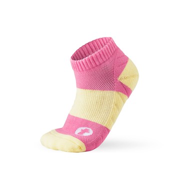 【titan】全方位Kids襪_黃/粉紅