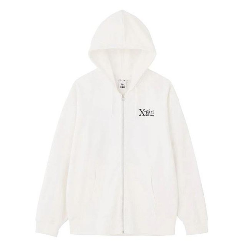 X-girl エックスガール MY EMOTIONS ZIP UP SWEAT HOODIE X-girl マイエモーション ジップアップ スウェット 105233012003 / 2023AW ※ エックスガール X-GIRL MY EMOTIONS ZIP UP SWEAT HOODIE ジップ
