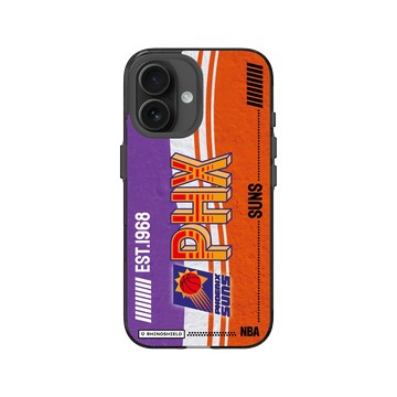 iPhone 16 Clear (相機按鈕) 酷墨灰 - NBA - 復古球員卡-鳳凰城太陽 Phoenix Suns - Vintage Card