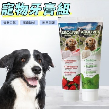 寵物牙刷 寵物牙膏 貓咪牙膏 狗狗牙膏 寵物潔牙 狗狗洗牙 附3刷頭 寵物潔牙套組 寵物口腔清潔 狗牙刷 貓咪牙刷