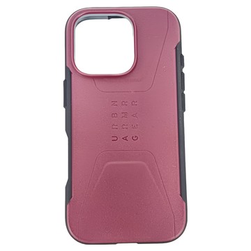 UAG iPhone 16 Pro 磁吸耐衝擊保護殼 三層安全防護 雙吊繩孔設計  紫紅色