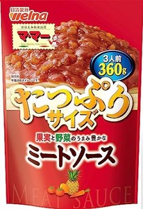 マ・マー 果実と野菜のうまみ 豊かなミートソース 360G×5個