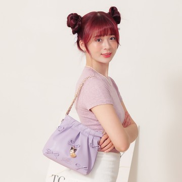 【Kuromi】酷洛米20週年-鍊帶肩背包-淺紫 SNKU00K07LV
