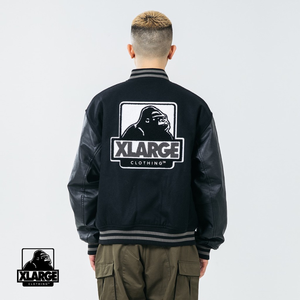 XLARGE OG VARSITY JACKET 皮革棒球外套101204021002推薦| 蝦皮商城